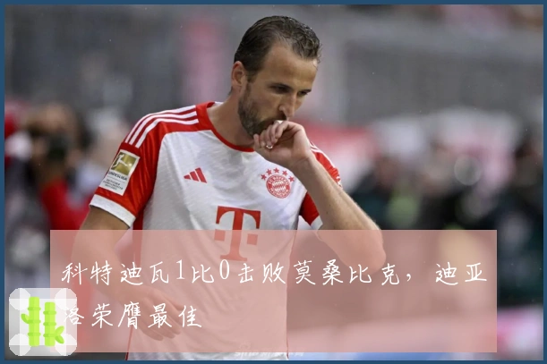 科特迪瓦1比0击败莫桑比克，迪亚洛荣膺最佳